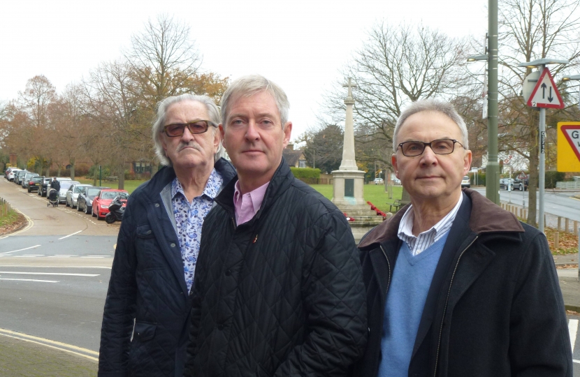 David Archer, Tim Oliver and county council candidate Peter Szanto