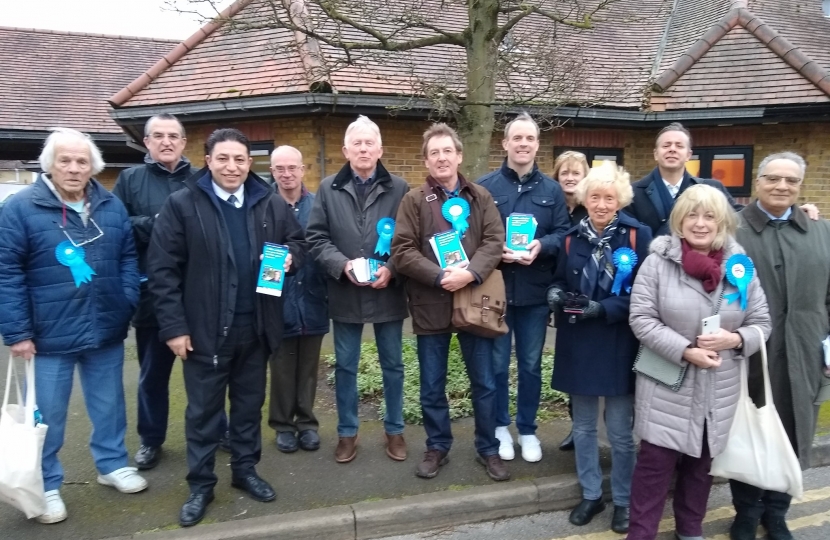 Paul Wood and his team out with Dominic Raab