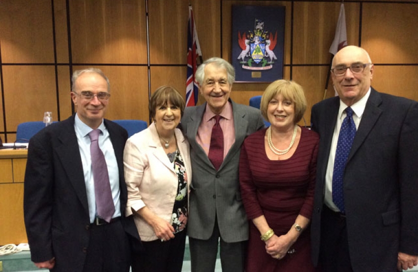 Councillors John O'Reilly, Mary & John Sheldon, Ruth Mitchell and Ian Donaldson