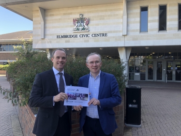 MP Dominic Raab and Tory leader James Browne who support saving the Elmbridge Green Belt