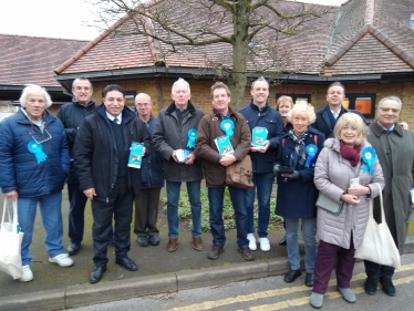 Paul Wood and his team out with Dominic Raab
