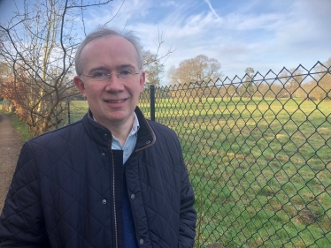 Cllr James Browne at Knowle Hill in Stoke d’Abernon