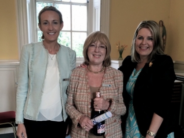 Cllrs Elise Dunweber & Ruth Mitchell with Mims Davies, chair of Southern Region