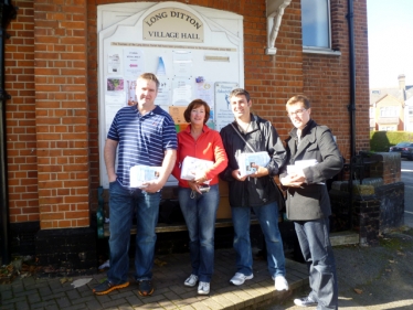 Julie Iles canvassing in Long Ditton